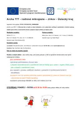 Archa 777 - Archajirkov.cz