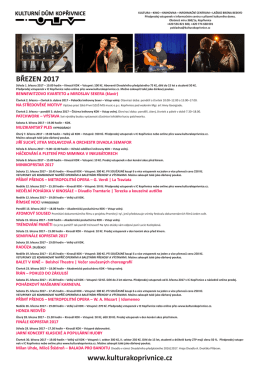 plakát kultura březen 2017