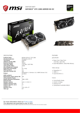 GeForce GTX 1080 ARMOR 8G OC