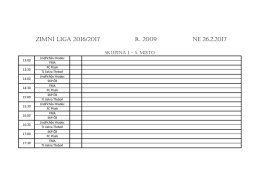 Zimní liga 2016/2017 R. 2009 NE 26.2.2017