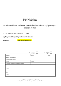 Přihl&aacute;&scaron;ka