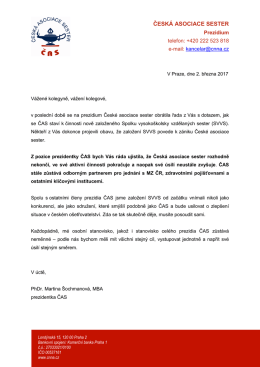 ZDE - Česká asociace sester