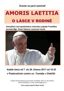 amoris laetitia - Římskokatolická farnost Dobříš