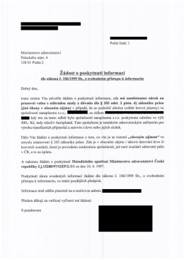 Zádoýst [IT poskytnutí informací