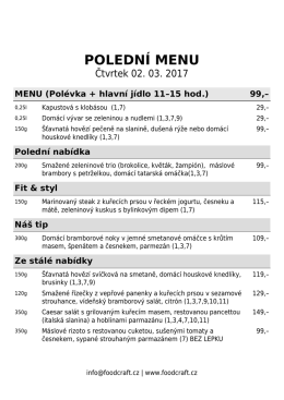 polední menu - Foodcraft