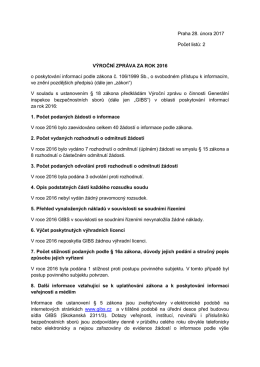 Výroční zpráva 2016