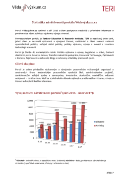 statistiku n&aacute;v&scaron;těvnosti port&aacute;lu