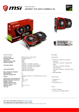 GeForce GTX 1050 Ti GAMING X 4G