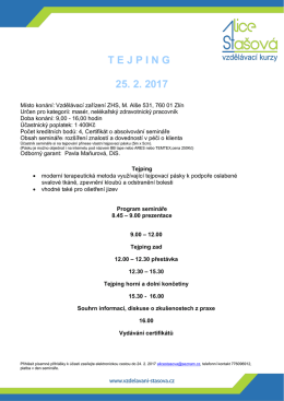 T E J P I N G   25. 2. 2017