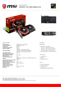 GeForce GTX 1080 GAMING X 8G