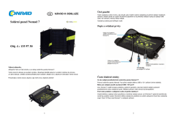 Solární panel Nomad 7 Obj. č.: 135 97 30