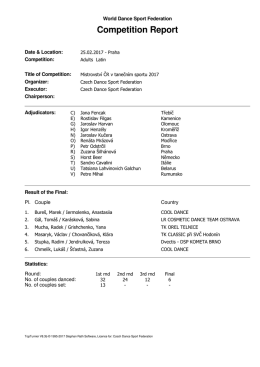 TopTurnier (Competition report)