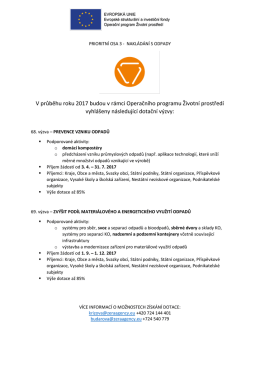 dotačn&iacute; v&yacute;zvy