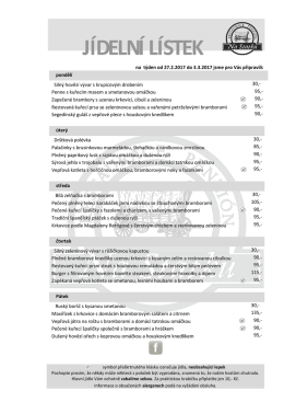 Polední menu