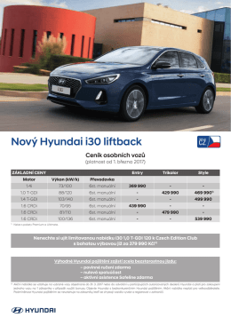 Ceník - Hyundai