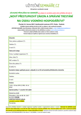 Přihl&aacute;&scaron;ka v PDF - Užitečn&eacute; semin&aacute;ře