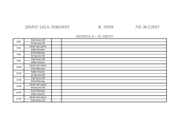 Zimní liga 2016/2017 R. 2009 NE 26.2.2017