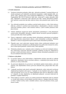 Obchodn&iacute; podm&iacute;nky