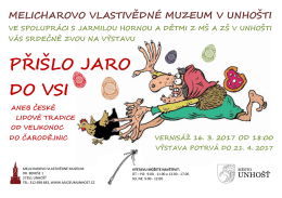 melicharovo vlastivědné muzeum v unhošti ve spolupráci s jarmilou