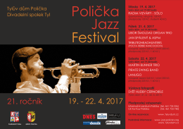 Polička Jazz Festival 2017 plakát