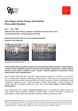 Procesuální instalace - tisková zpráva ke stažení