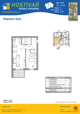Půdorys bytu ve form&aacute;tu AdobePDF