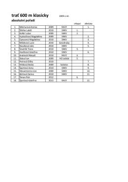 Světlu&scaron;ky 2017 - v&yacute;sledky