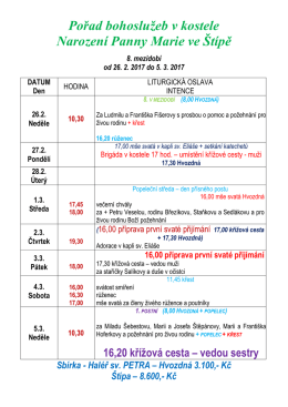 Od 26. &uacute;nora do 5. března 2017