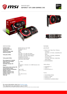 GeForce GTX 1080 GAMING Z 8G