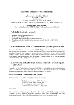 Pozv&aacute;nka na valnou hromadu 27.02.2017 (PDF