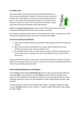 ZP_PINBAR_ALERT Tento Expert Advisor (EA) hlídá