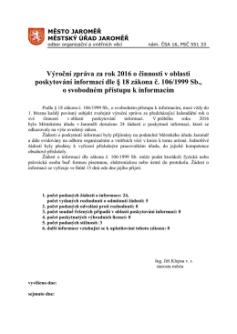 výroční zpráva - 2016