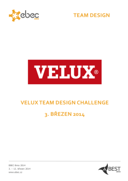Zadání VELUX Challenge
