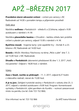 apž &ndash;březen 2017