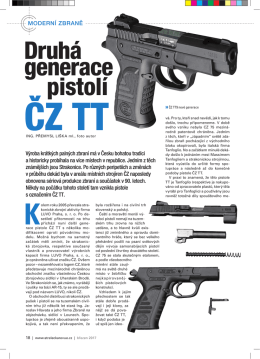 Druhá generace pistolí ČZ TT