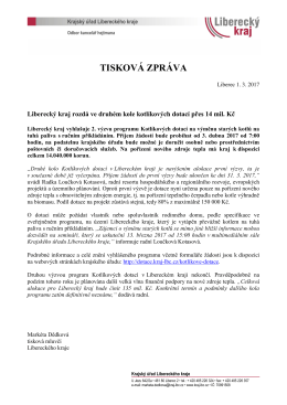 1. 3. Libereck&yacute; kraj rozd&aacute; ve druh&eacute;m kole kotl&iacute;kov&yacute;ch dotac&iacute; přes 14