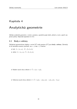 Analytická geometrie