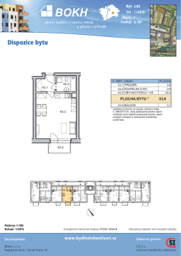 Půdorys bytu ve form&aacute;tu AdobePDF