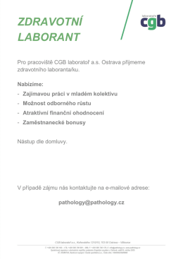 zdravotní laborant