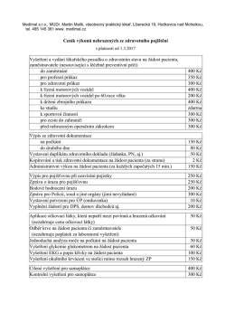 Cen&iacute;k služeb - Hodkovice nad Mohelkou