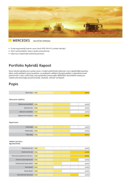 Portfolio hybridů Rapool Popis