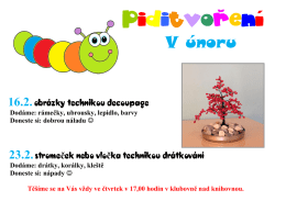 piditvoření v únoru