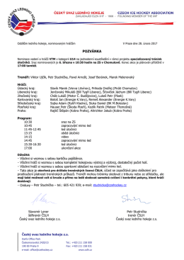 &uacute;točn&iacute;ky - Česk&yacute; svaz ledn&iacute;ho hokeje