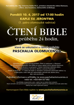 v průběhu 24 hodin - Paschalia Olomucensia
