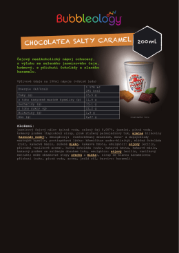 CHOCOLATEA SALTY CARAMEL 200 ml