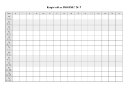 Rozpis ledů na PROSINEC 2017