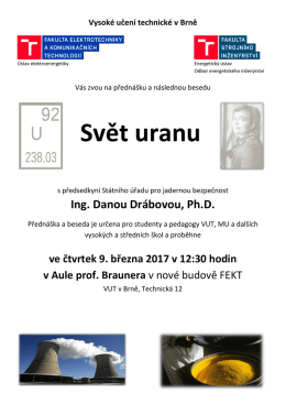 Svět uranu - Vysoké učení technické v Brně