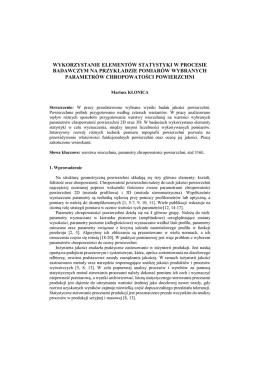 wykorzystanie elementów statystyki w procesie badawczym