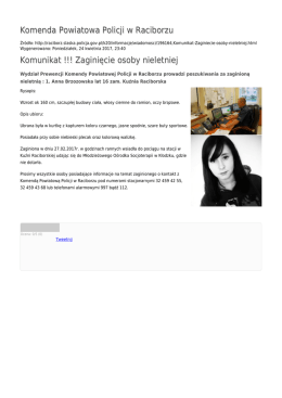 Generuj PDF - Komenda Powiatowa Policji w Raciborzu