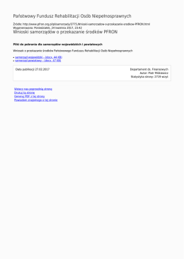 Generuj PDF z tej strony - Państwowy Fundusz Rehabilitacji Osób